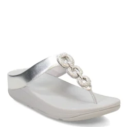 Discount FitFlop Women's , Fino Crystal Chain Toe-Post Sandal Silver