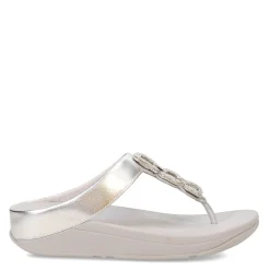 Discount FitFlop Women's , Fino Crystal Chain Toe-Post Sandal Silver