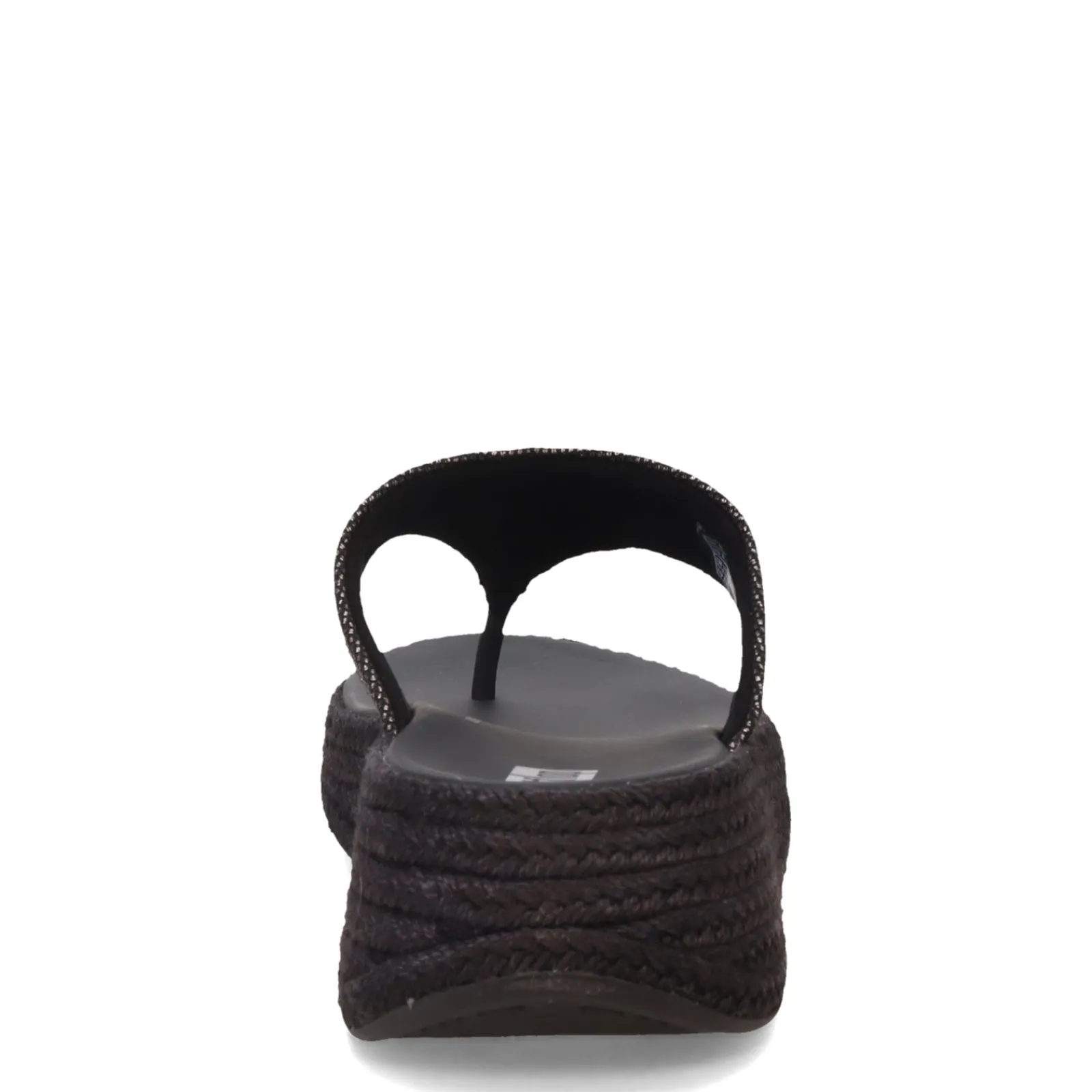 Clearance FitFlop Women's , F-Mode Espadrille Glitz Thong Sandal Black