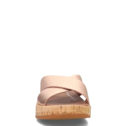 New FitFlop Women's , F-Mode Flatform Cross Slide Rose Gold