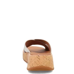 FitFlop Women's , F-Mode Flatform Cross Slide Silver