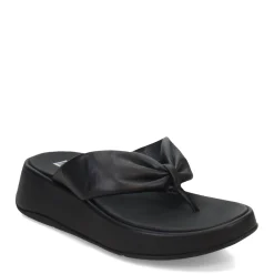 Discount FitFlop Women's , F-Mode Leather-Twist Toe-Post Sandal Black