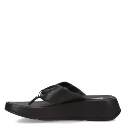 Discount FitFlop Women's , F-Mode Leather-Twist Toe-Post Sandal Black