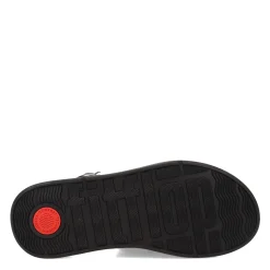 Online FitFlop Women's , F-Mode Leather Flatform Back-Strap Sandal Black