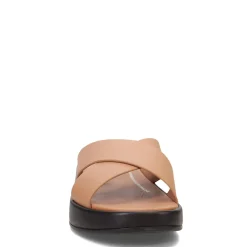 Women's , F-Mode Luxe Leather Flatform Cross Slide-FitFlop Clearance