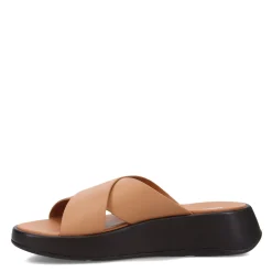 Women's , F-Mode Luxe Leather Flatform Cross Slide-FitFlop Clearance