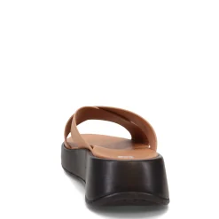 Women's , F-Mode Luxe Leather Flatform Cross Slide-FitFlop Clearance