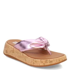 Hot FitFlop Women's , F-Mode Twist Flatform Thong Sandal Metallic Wild Lilac