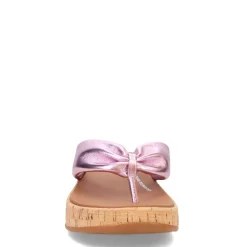 Hot FitFlop Women's , F-Mode Twist Flatform Thong Sandal Metallic Wild Lilac