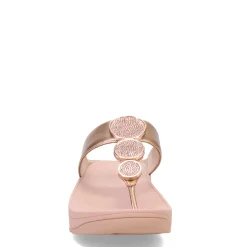 Discount FitFlop Women's , HALO Bead-Circle Toe-Post Sandal Rose Gold