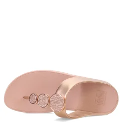 Sale FitFlop Women's , HALO Bead-Circle Toe-Post Sandal Rose Gold