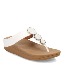 New FitFlop Women's , Halo Beaded Circle Toe-Post Sandal Urban White