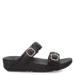 Clearance FitFlop Women's , Lulu Adjustable Buckle Slide Sandal Black