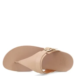 New FitFlop Women's , Lulu Adjustable Thong Sandal Latte Beige