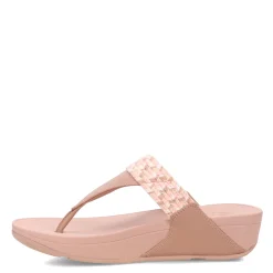 FitFlop Women's , Lulu Art Webbing Thong Sandal Beige