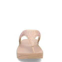 FitFlop Women's , Lulu Crystal Thong Sandal Latte Beige