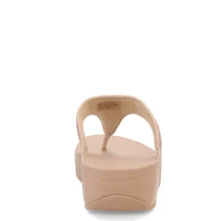 FitFlop Women's , Lulu Crystal Thong Sandal Latte Beige