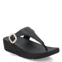 Discount FitFlop Women's , Lulu Crystal Buckle Thong Sandal Black