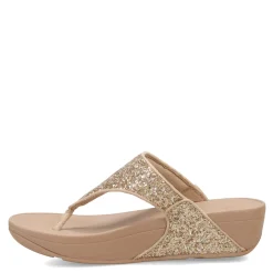 Best FitFlop Women's , Lulu Glitter Thong Sandal Latte Beige