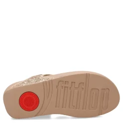 Best FitFlop Women's , Lulu Glitter Thong Sandal Latte Beige