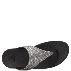 Clearance FitFlop Women's , Lulu Glitter Thong Sandal Silver