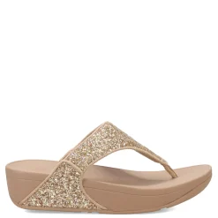 Discount FitFlop Women's , Lulu Glitter Thong Sandal Latte Beige