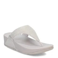 FitFlop Women's , Lulu Shimmerlux Thong Sandal Silver