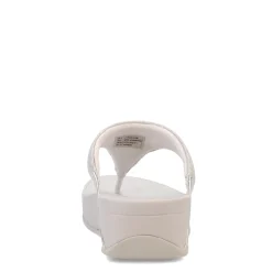 FitFlop Women's , Lulu Shimmerlux Thong Sandal Silver