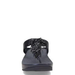 New FitFlop Women's , Rumba Beaded Metallic Toe-Post Sandal Metallic Navy