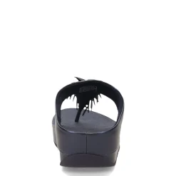 New FitFlop Women's , Rumba Beaded Metallic Toe-Post Sandal Metallic Navy