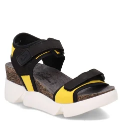 Hot Fly London Women's , Sigo Sandal Black Yellow