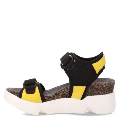 Hot Fly London Women's , Sigo Sandal Black Yellow