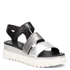 Clearance Gabor Women's , Wedge 64.610 Sandal Black / Silver
