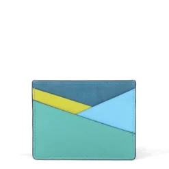 Women's ILI, Asymmetric Card Case-Intercontinental Leather Ind Sale