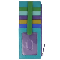 Women's ILI, Leather Credit Card Wallet-Intercontinental Leather Ind Clearance