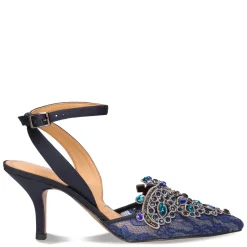 Online J Renee Women's , Desdemona Pump Navy Lace