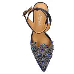 Online J Renee Women's , Desdemona Pump Navy Lace