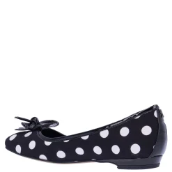 Best J Renee Women's , Edie Flat Black/White Polka Dot