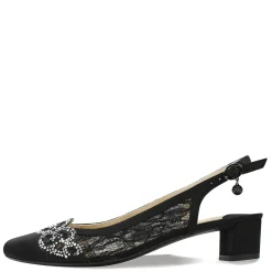 Sale J Renee Women's , Faleece Pump Black Clear