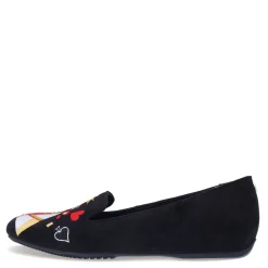 J Renee Women's , Fullhouse Flat Black Suede