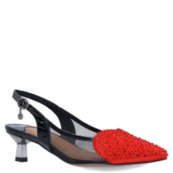 Outlet J Renee Women's , Gwyn Pump Black Red
