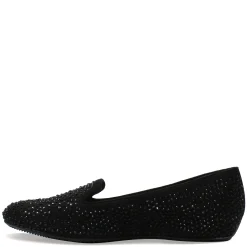 Hot J Renee Women's , Hanuko Flat Black Suede