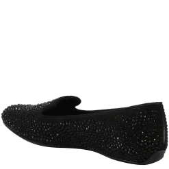 Hot J Renee Women's , Hanuko Flat Black Suede