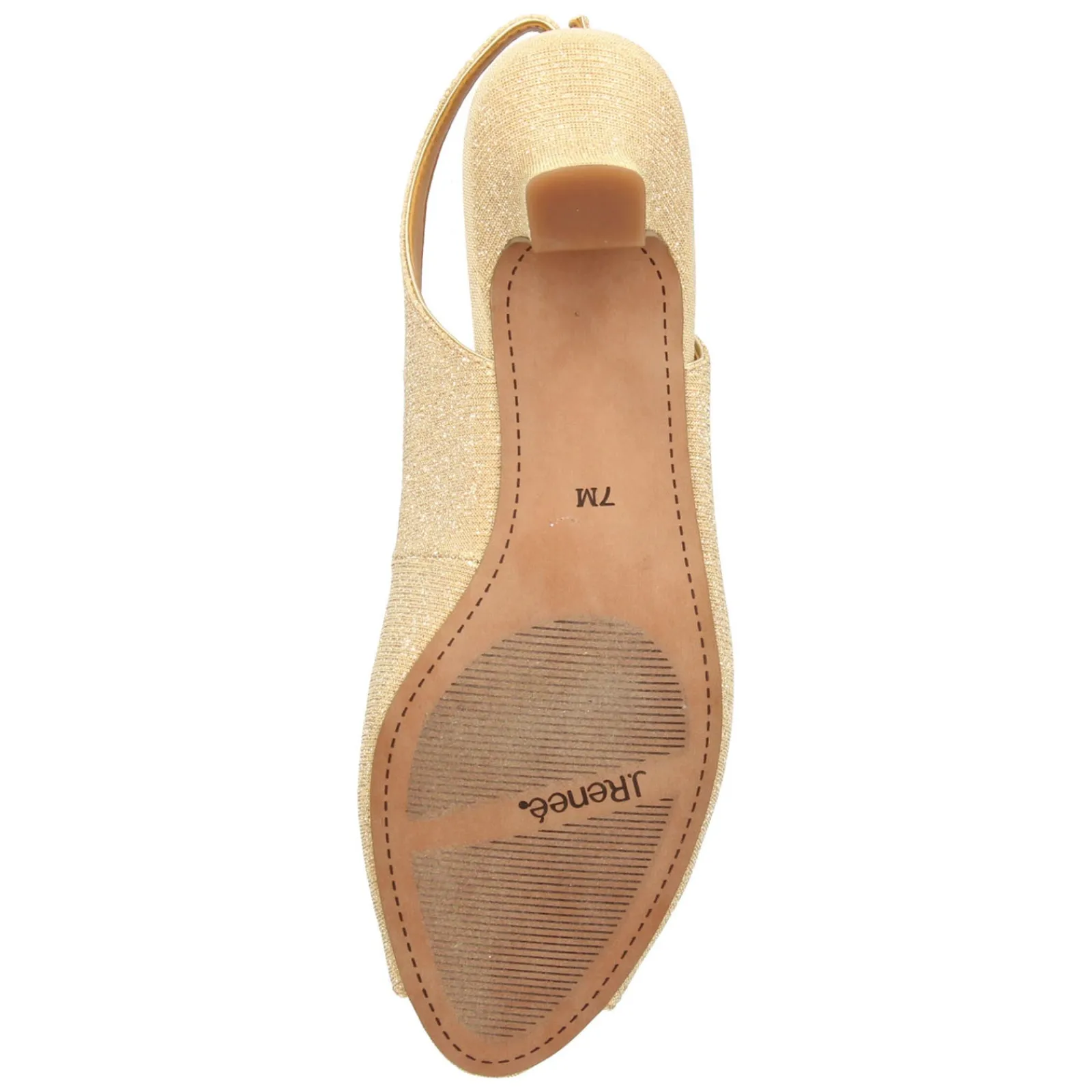 New J Renee Women's , Jenvey Sandal Gold Glitter