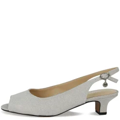 New J Renee Women's , Jenvey Sandal Silver Glitter