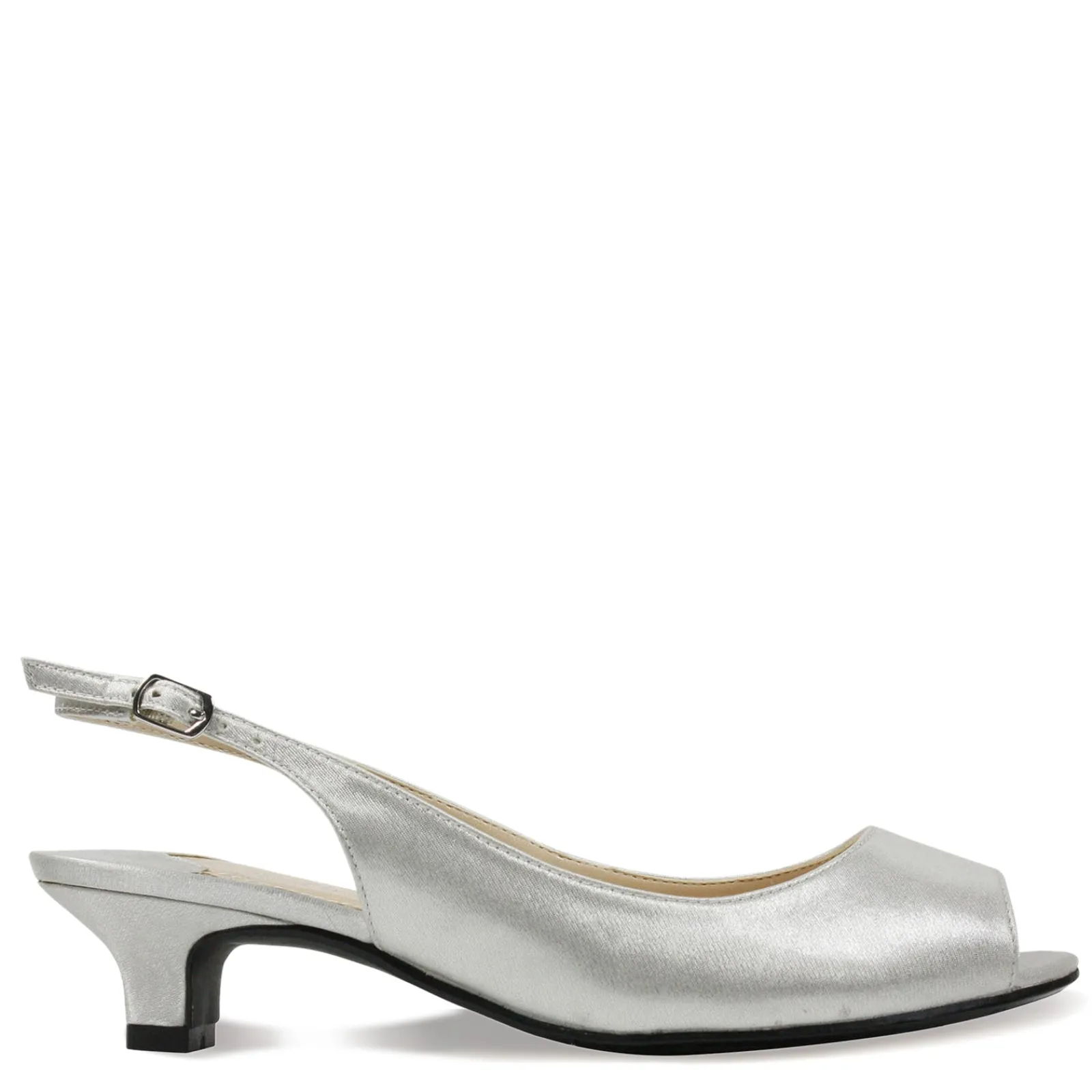 New J Renee Women's , Jenvey Sandal Silver Satin