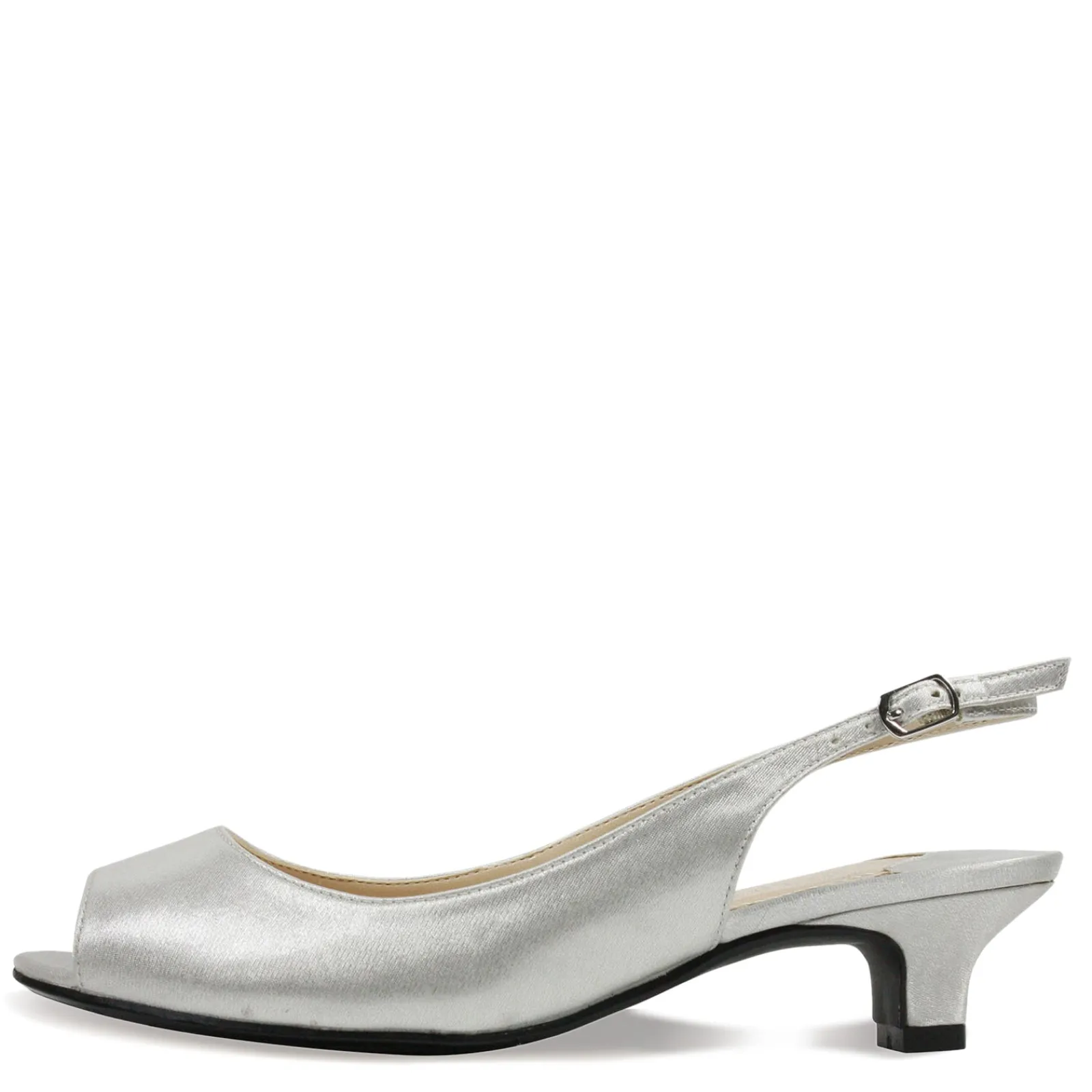 New J Renee Women's , Jenvey Sandal Silver Satin