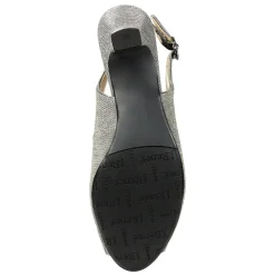 Hot J Renee Women's , Jenvey Sandal Pewter Glitter