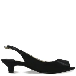 Clearance J Renee Women's , Jenvey Sandal Black Satin