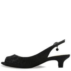 J Renee Women's , Jenvey Sandal Black Glitter